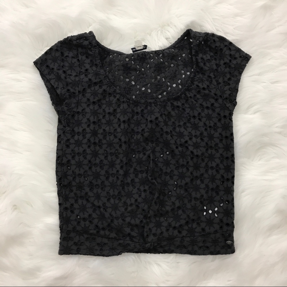 AE - Charcoal Gray Crop Top - Picture 6 of 7